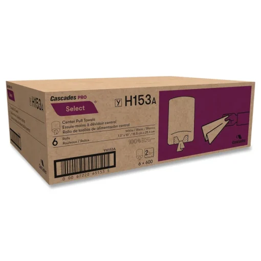 7.3 in. x 10 in. 2-Ply Select Center-Pull Paper Towels - White (6 Rolls/Carton) Cleaning & Janitorial Supplies