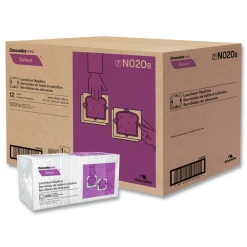 Best N020 12 in. x 12 in. 1 Ply Select Luncheon Napkins - White (6000/Carton) Paper & Dispensers