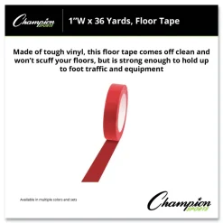 Online 1 in. x 36 yds. Floor Tape - Red Toys|Tapes & Adhesives