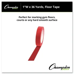 Online 1 in. x 36 yds. Floor Tape - Red Toys|Tapes & Adhesives