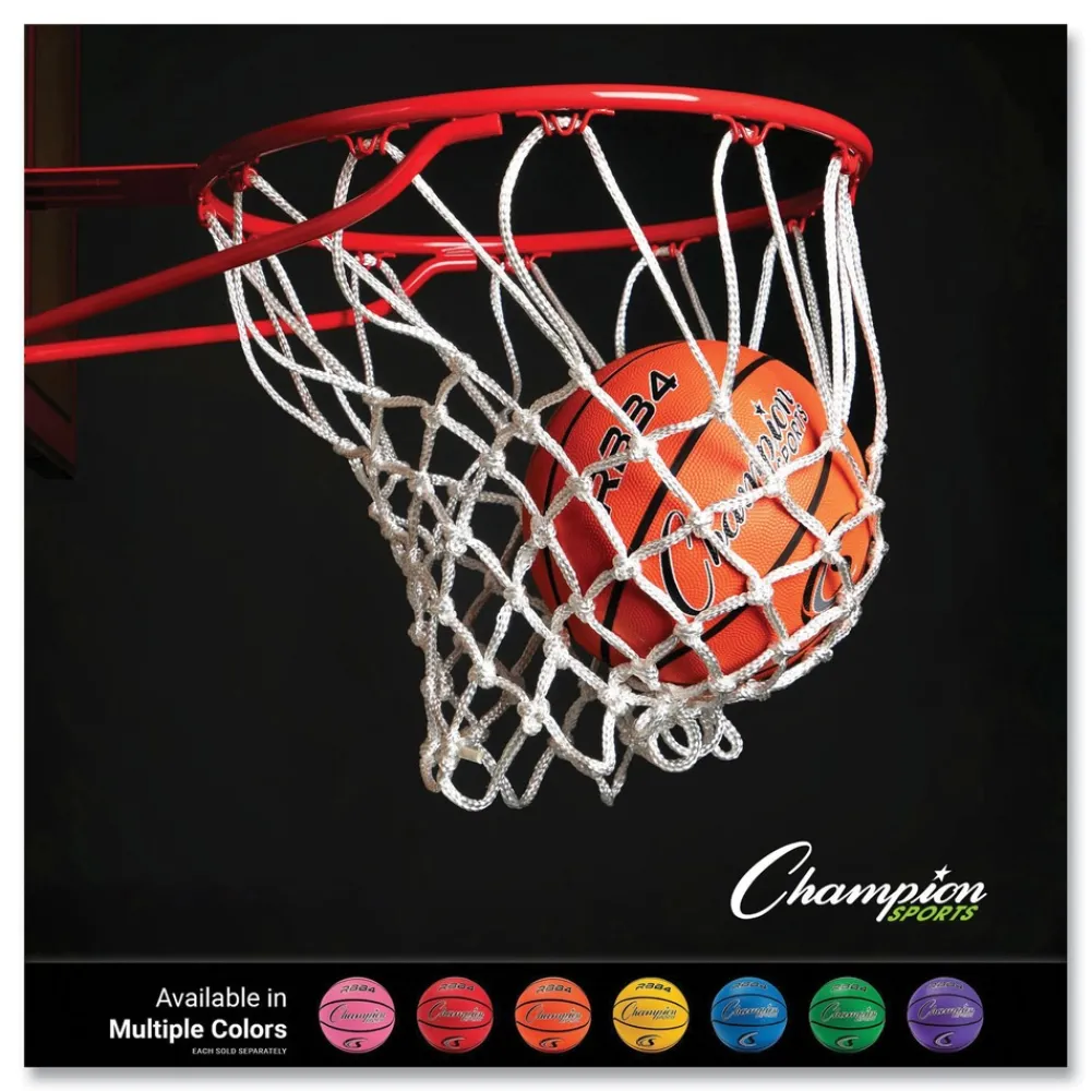 No. 6 Intermediate Size Rubber Sports Ball For Basketball - Orange Toys