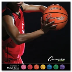 No. 6 Intermediate Size Rubber Sports Ball For Basketball - Orange Toys