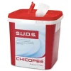 Discount 7.5 in. x 7.5 in. x 8 in. S.U.D.S Bucket with Lid - Red/White (6/Carton) Cleaning & Janitorial Supplies