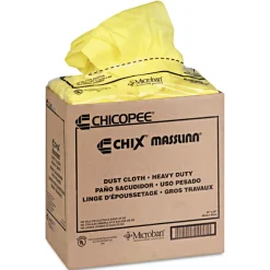Hot 24 in. x 24 in. 1-Ply Masslinn Dust Cloths - Yellow (150/Carton) Cleaning & Janitorial Supplies