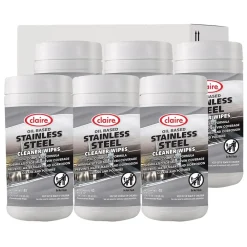 Discount 9.5 in. x 12 in. Stainless Steel Cleaner Wipes - Citrus Purple (6-Canisters/Carton) Cleaning & Janitorial Supplies