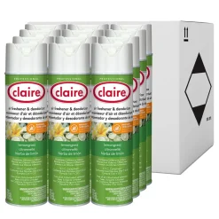 Outlet 12 oz. Aerosol Spray Aerosol Air Freshener and Deodorizer - Lemongrass Citronella (1/Carton) Odor Control