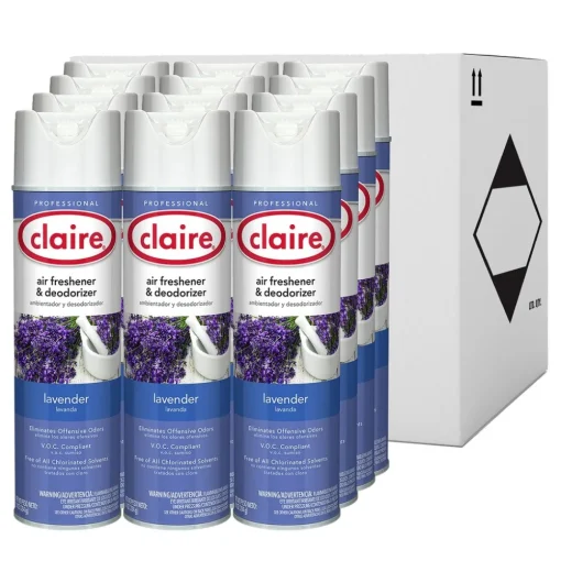 Outlet 10 oz. Aerosol Spray Aerosol Air Freshener and Deodorizer - Lavender (1/Carton) Odor Control