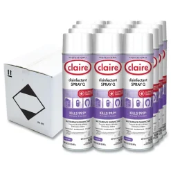 Outlet 17 oz. Aerosol Spray Q Disinfectant - Lavender Scent (12/Carton) Cleaning & Janitorial Supplies