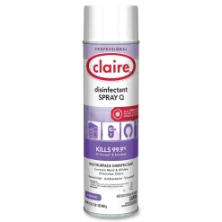 Outlet 17 oz. Aerosol Spray Q Disinfectant - Lavender Scent (12/Carton) Cleaning & Janitorial Supplies