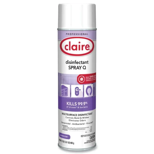 Outlet 17 oz. Aerosol Spray Q Disinfectant - Lavender Scent (12/Carton) Cleaning & Janitorial Supplies