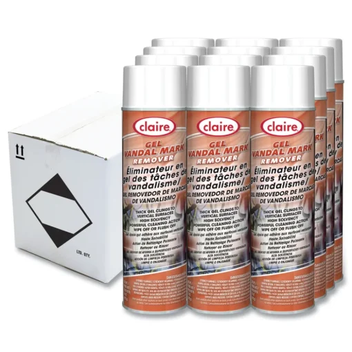 Sale CL880 15 oz. Aerosol Spray Gel Vandal Mark Remover (12/Carton) Cleaning & Janitorial Supplies