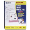 Outlet 3-Hole Punched Top Load 8.5 in. x 11 in. Insert Heavy-Duty Polypropylene Sheet Protectors - Clear Front (100/Box) Office Presentation Supplies