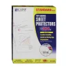 Outlet 3-Hole Punched Top Load 8.5 in. x 11 in. Insert Medium-Duty Polypropylene Sheet Protectors - Nonglare Clear Front (100/Box) Office Presentation Supplies