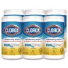 Clearance 7 in. x 7.75 in. 1-Ply Bleach Free Disinfecting Cleaning Wipes - Crisp Lemon White (6/Carton) Cleaning & Janitorial Supplies