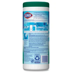 New 7 in. x 8 in. 1-Ply Bleach Free Disinfecting Wipes - Fresh Scent, White (12 Canisters/Carton) Cleaning & Janitorial Supplies