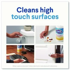 Outlet 7 in. x 8 in. 1-Ply Disinfecting Wipes - Fresh Scent, White (35/Canister) Skin Care & Personal Hygiene