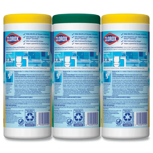 Discount 7 in. x 8 in. 1-Ply Disinfecting Wipes - Fresh Scent/Citrus Blend, White (35/Canister, 3 Canisters/Pack) Skin Care & Personal Hygiene
