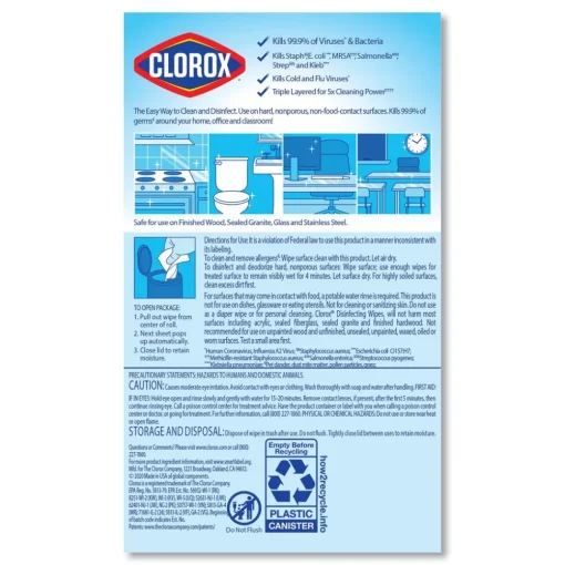 Discount 7 in. x 8 in. 1-Ply Disinfecting Wipes - Fresh Scent/Citrus Blend, White (35/Canister, 3 Canisters/Pack) Skin Care & Personal Hygiene
