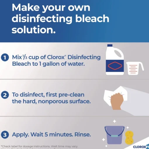 Discount 121 oz. Bottle Regular Concentrated Germicidal Bleach (3/Carton) Cleaning & Janitorial Supplies