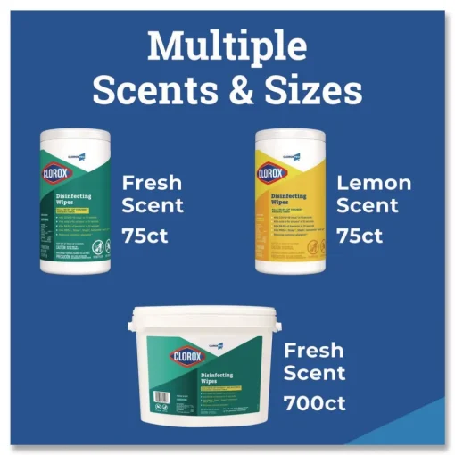 Best 1 Ply 7 in. x 8 in. Fresh Scent Disinfecting Wipes - White (1/Carton) Cleaning & Janitorial Supplies