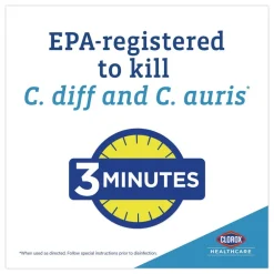 Best 32621 6.75 in. x 9 in. 1-Ply Bleach Germicidal Disinfectant Wipes - Unscented/White (6/Carton) Cleaning & Janitorial Supplies