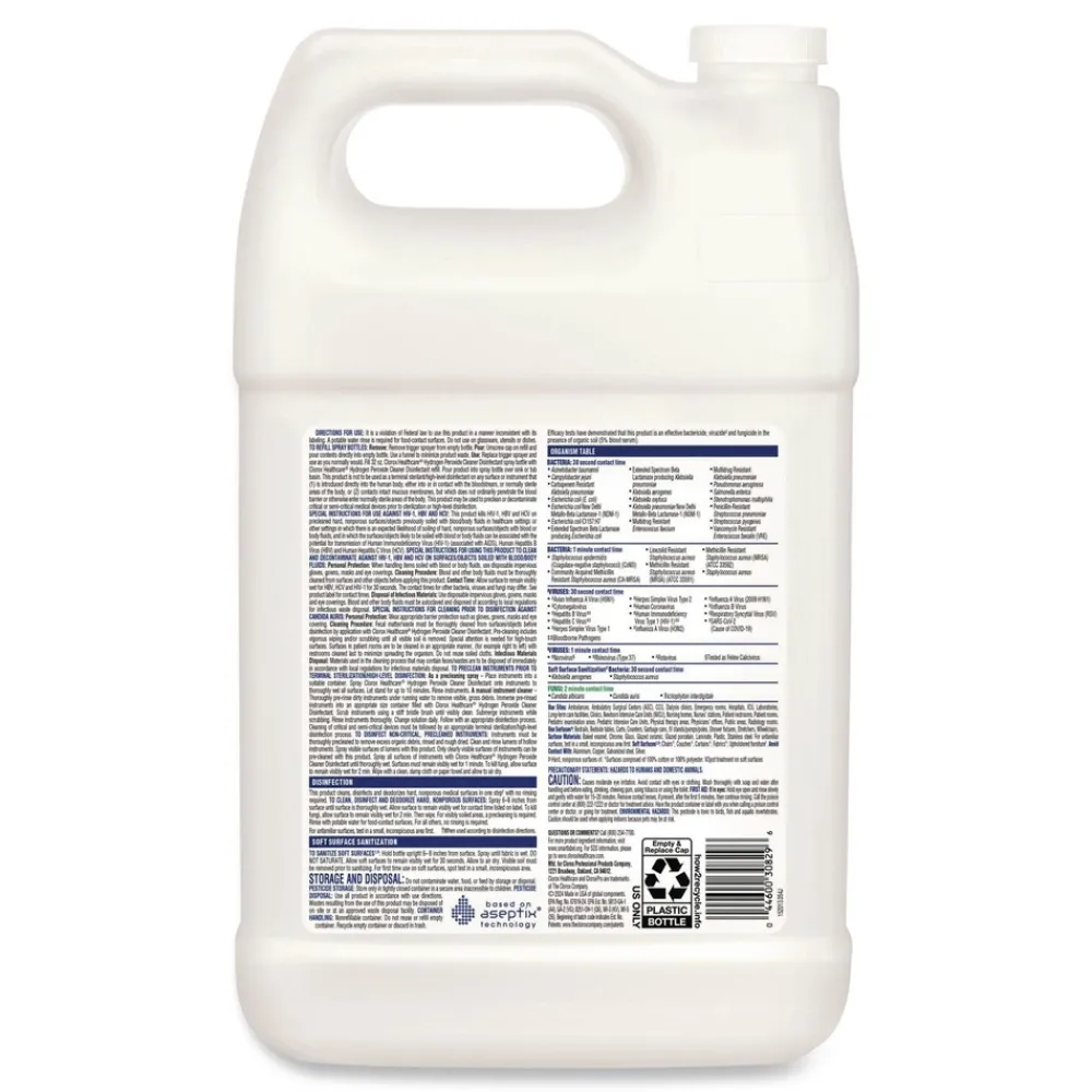 Online 1 gal. Bottle Hydrogen-Peroxide Cleaner/Disinfectant (4/Carton) Cleaning & Janitorial Supplies