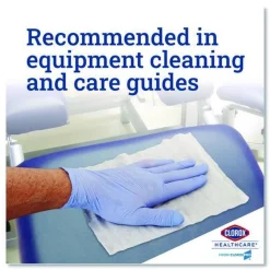 Best 6.75 in. x 9 in. 1-Ply Individual Bleach Germicidal Wipes - Unscented White (6/Carton) Cleaning & Janitorial Supplies