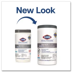 New 6.75 in. x 8 in. 1-Ply VersaSure Cleaner Disinfectant Wipes - Fragranced White (6/Carton) Cleaning & Janitorial Supplies