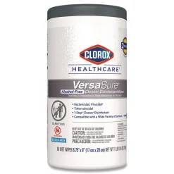 New 6.75 in. x 8 in. 1-Ply VersaSure Cleaner Disinfectant Wipes - Fragranced White (6/Carton) Cleaning & Janitorial Supplies