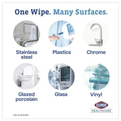 Online 6-3/4 in. x 8 in. Dispatch Cleaner Disinfectant Towels (8/Carton) Cleaning & Janitorial Supplies