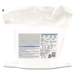Outlet 12 in. x 11 in. Hydrogen Peroxide Cleaner Disinfectant Wipes - Unscented White (2/Carton) Cleaning & Janitorial Supplies
