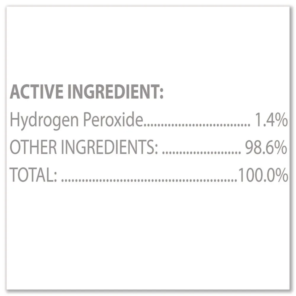 Outlet 12 in. x 11 in. Hydrogen Peroxide Cleaner Disinfectant Wipes - Unscented White (2/Carton) Cleaning & Janitorial Supplies