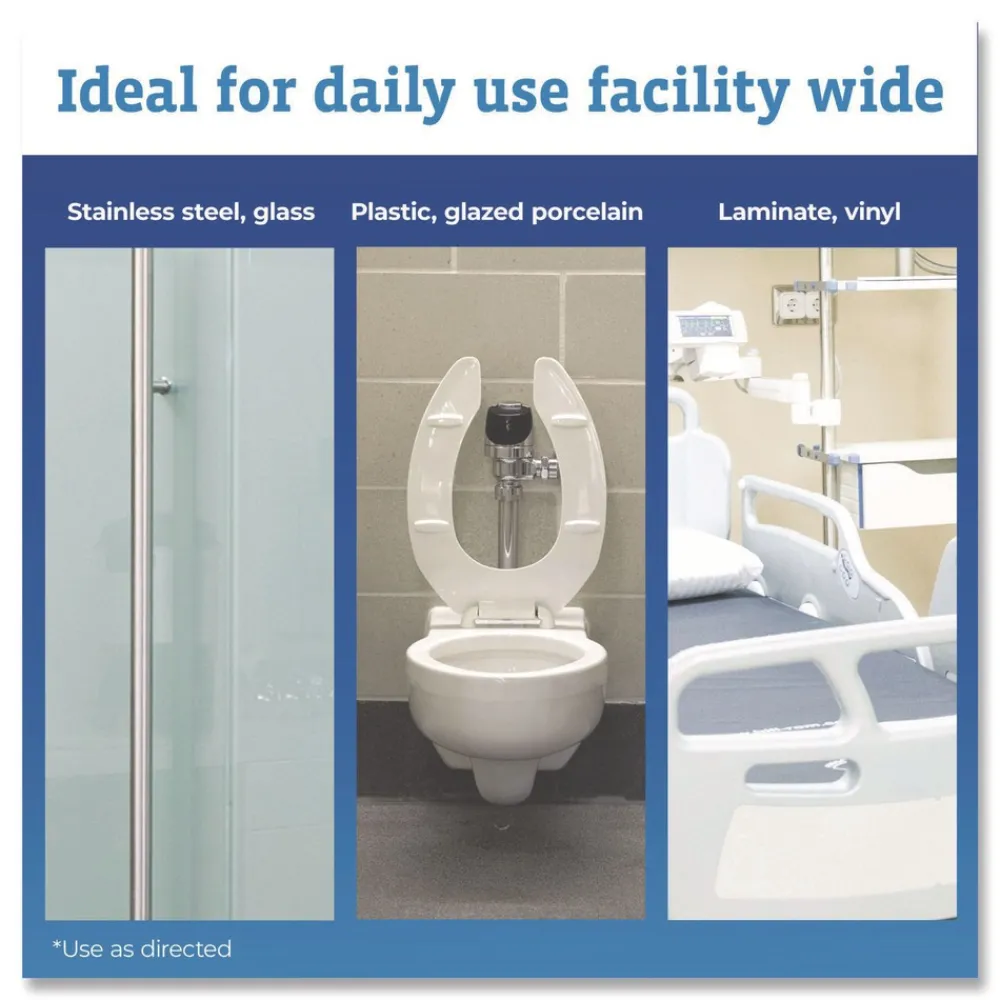 Outlet 12 in. x 11 in. Hydrogen Peroxide Cleaner Disinfectant Wipes - Unscented White (2/Carton) Cleaning & Janitorial Supplies