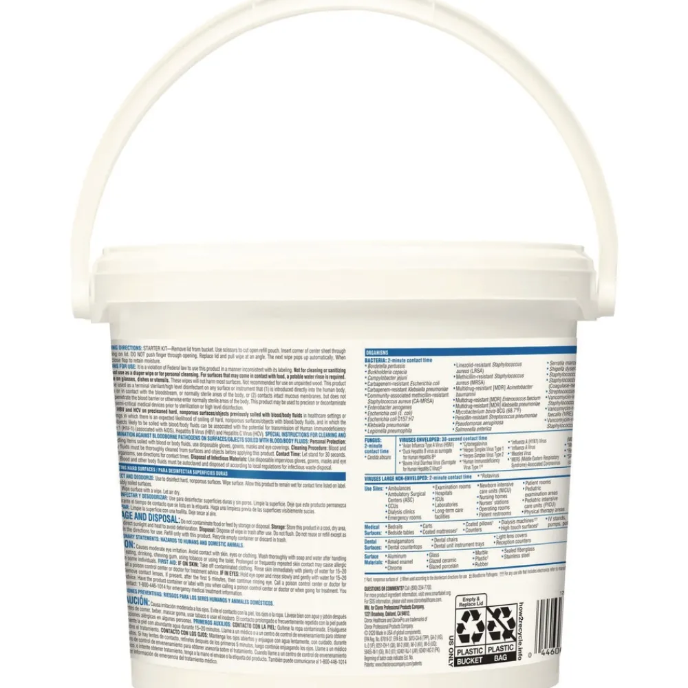 Best VersaSure 12 in. x 12 in. 1-Ply Cleaner Disinfectant Wipes - Fragranced White Cleaning & Janitorial Supplies