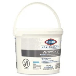 Hot VersaSure 12 in. x 12 in. 1-Ply Cleaner Disinfectant Wipes - Fragranced White (2/Carton) Cleaning & Janitorial Supplies