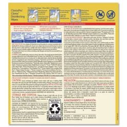 Hot 1-Ply 7 in. x 8 in. Disinfecting Wipes - Lemon Fresh, White (75/Canister) Skin Care & Personal Hygiene