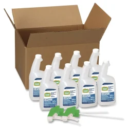 32 oz. Plastic Spray Bottle Fresh Scent Disinfecting Cleaner with Bleach (8/Carton) Cleaning & Janitorial Supplies