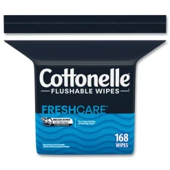 Hot 10358 5 in. x 7.25 in. Fresh Care Flushable Cleansing Cloths - White Cleaning & Janitorial Supplies