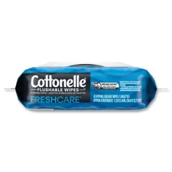 Hot 44932 1-Ply 3.75 in. x 5.5 in. Fresh Care Flushable Cleansing Cloths - White Cleaning & Janitorial Supplies
