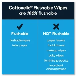 Hot 44932 1-Ply 3.75 in. x 5.5 in. Fresh Care Flushable Cleansing Cloths - White Cleaning & Janitorial Supplies