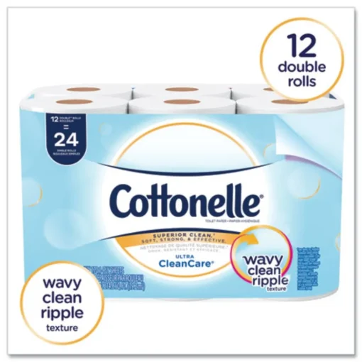 Hot Septic Safe Clean Care Bathroom Tissue - White (170 Sheets/Roll, 48 Rolls/Carton) Cleaning & Janitorial Supplies