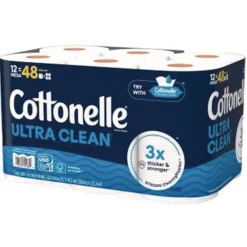 Online Ultra CleanCare 1-Ply Septic Safe Strong Bath Tissue Toilet Paper - White (4/Carton) Paper & Dispensers|Cleaning & Janitorial Supplies