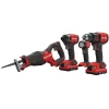 Hot V20 Brushless Lithium-Ion Cordless 4-Tool Combo Kit with (2) 2 Ah Batteries Combo Kits