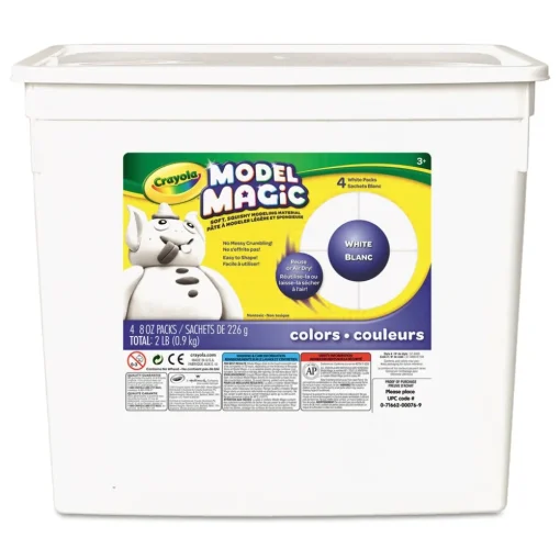 Clearance 2 lbs. 8 oz. Packs Model Magic Modeling Compound - White Office Furniture & Lighting