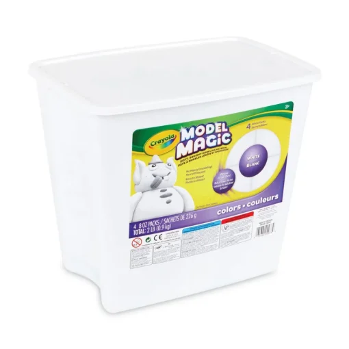 Clearance 2 lbs. 8 oz. Packs Model Magic Modeling Compound - White Office Furniture & Lighting
