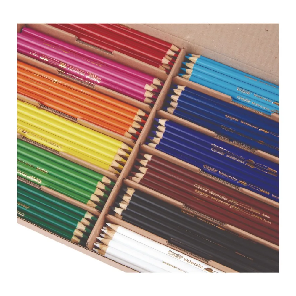 Outlet 3.3 mm Watercolor Pencil Classpack - Assorted Lead and Barrel Colors (240/Pack) Arts & Crafts Supplies