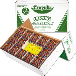 Online Classpack Regular Crayons with 13 Caddies - Assorted (832/Box) Arts & Crafts Supplies