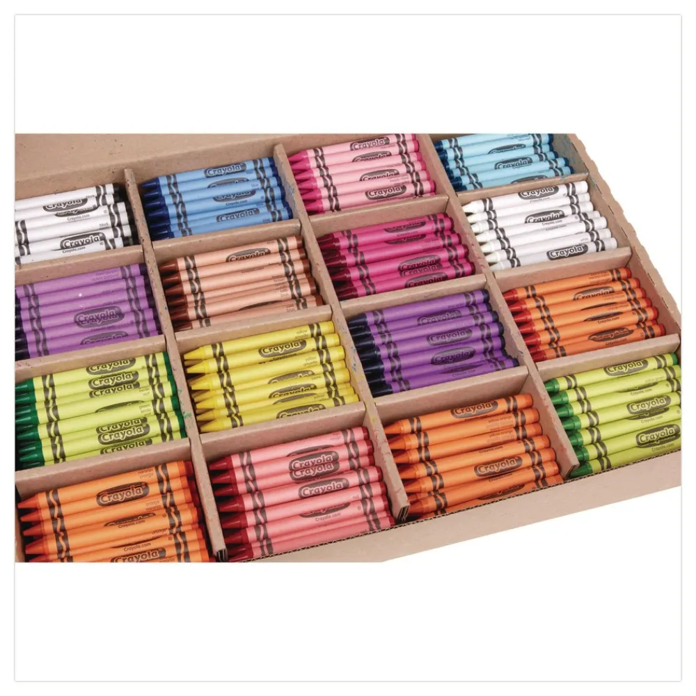 Discount 16-Color Classpack Regular Crayons (800/Box) Arts & Crafts Supplies