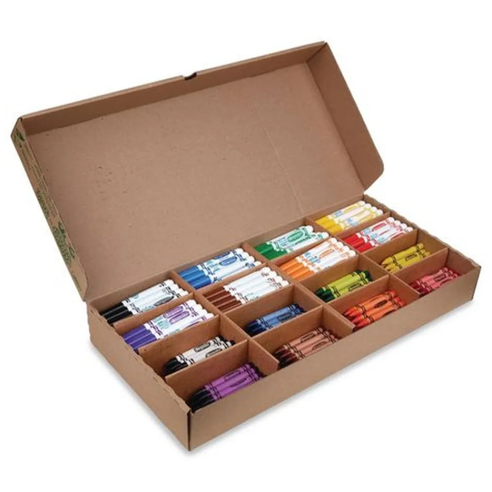 8-Color Crayon and Ultra-Clean Washable Marker Classpack (1-Box) Arts & Crafts Supplies