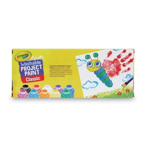 Online Washable Watercolor Project Paint, Assorted Classic Colors, 2 Oz Bottle, 10/pack Arts & Crafts Supplies